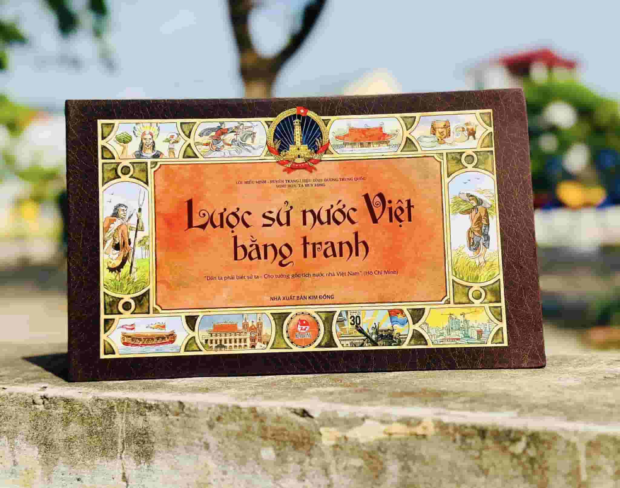 Lược sử nước Việt bằng tranh - 1 cuốn NXB Kim Đồng bìa 140k